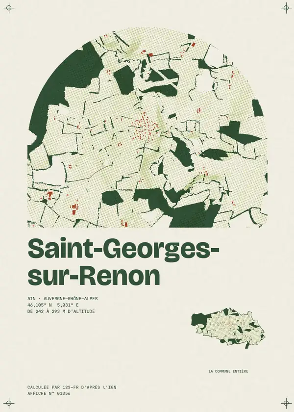 Affiche de Saint-Georges-sur-Renon, calculée par 123-fr d'après l'IGN