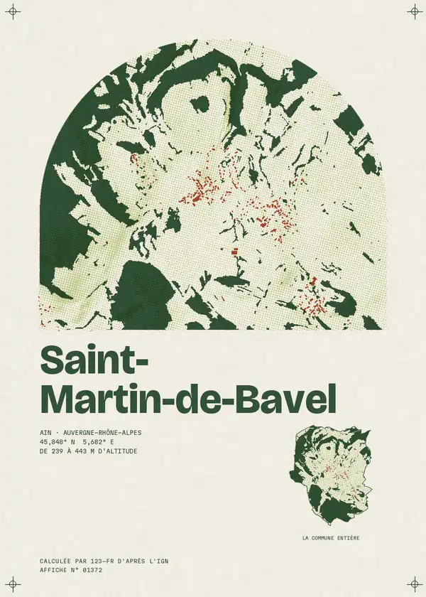 Affiche de Saint-Martin-de-Bavel, calculée par 123-fr d'après l'IGN