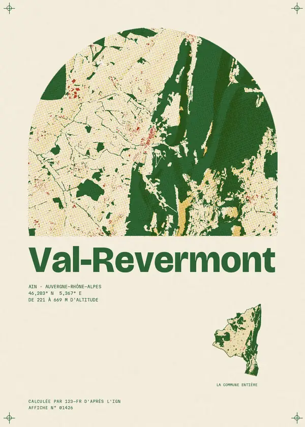 Affiche de Val-Revermont, calculée par 123-fr d'après l'IGN