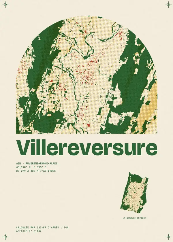 Affiche de Villereversure, calculée par 123-fr d'après l'IGN