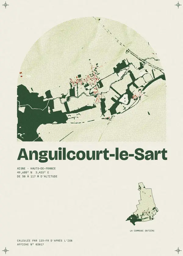 Affiche de Anguilcourt-le-Sart, calculée par 123-fr d'après l'IGN