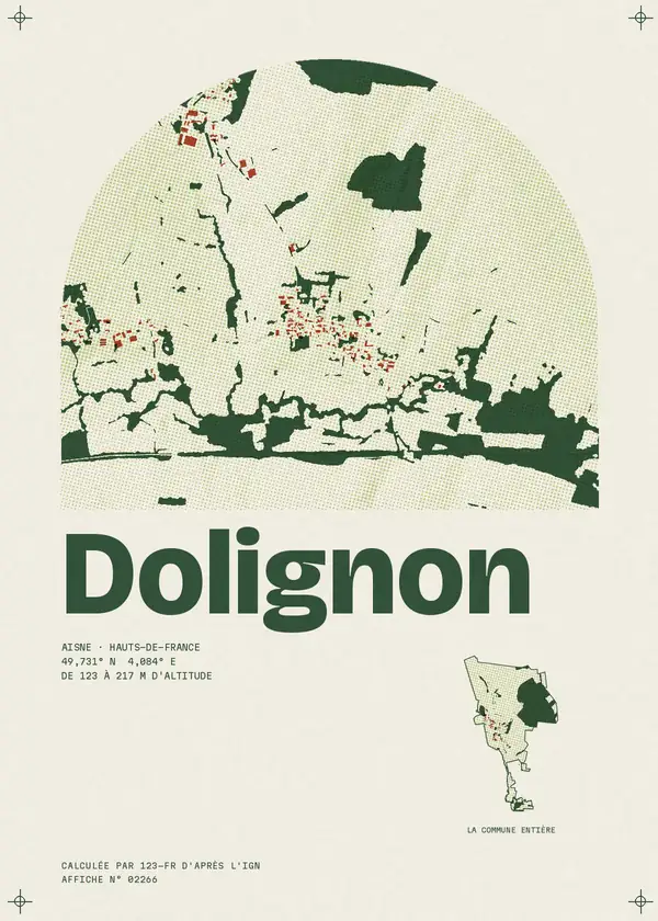 Affiche de Dolignon, calculée par 123-fr d'après l'IGN