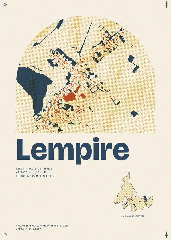 Affiche de Lempire, calculée par 123-fr d'après l'IGN