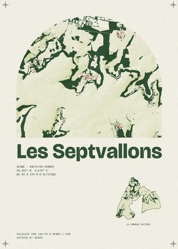 Affiche de Les Septvallons, calculée par 123-fr d'après l'IGN