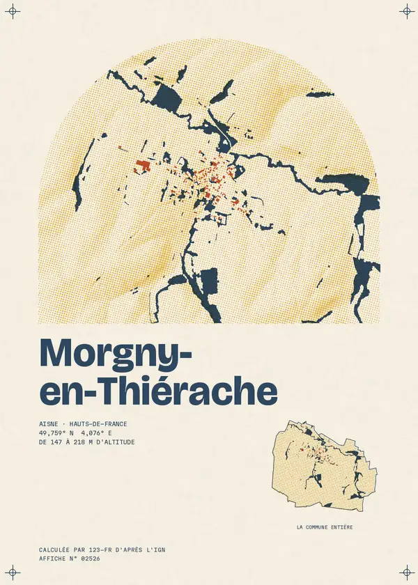 Affiche de Morgny-en-Thiérache, calculée par 123-fr d'après l'IGN