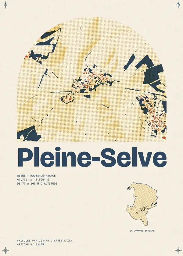 Affiche de Pleine-Selve, calculée par 123-fr d'après l'IGN