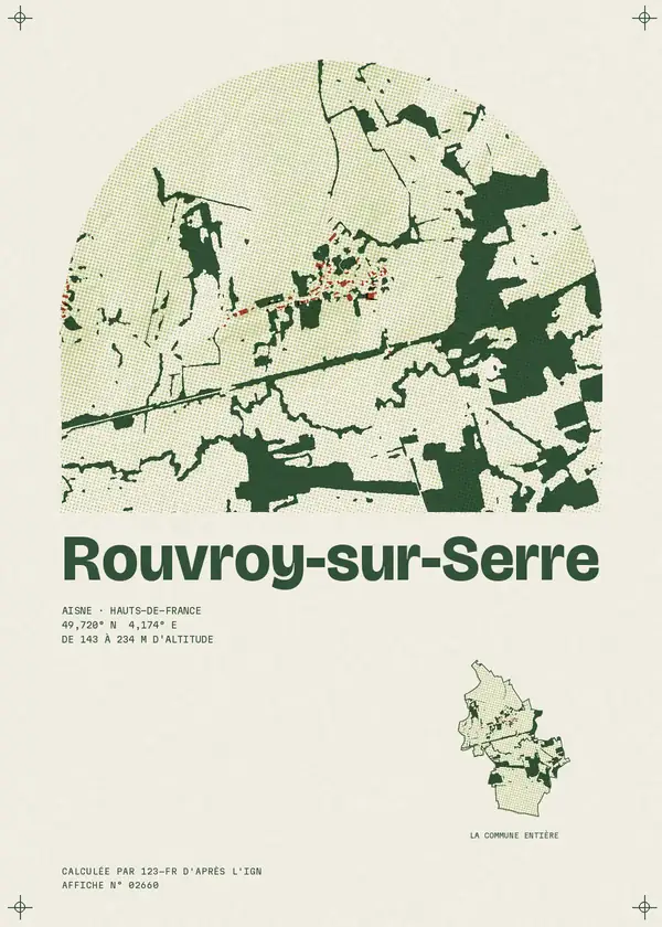 Affiche de Rouvroy-sur-Serre, calculée par 123-fr d'après l'IGN