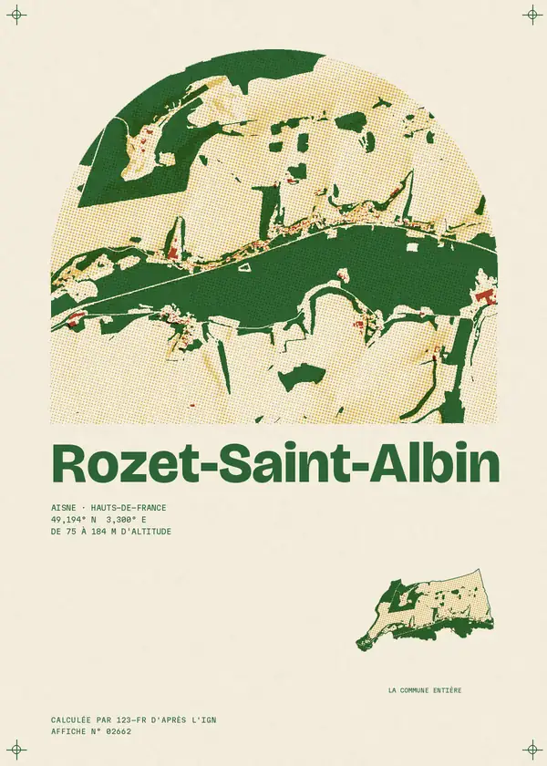 Affiche de Rozet-Saint-Albin, calculée par 123-fr d'après l'IGN
