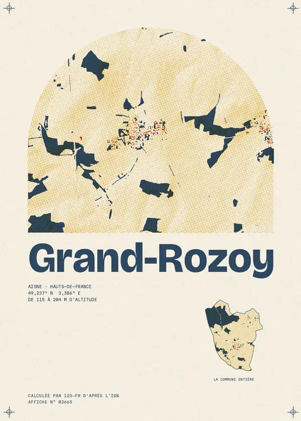 Affiche de Grand-Rozoy, calculée par 123-fr d'après l'IGN