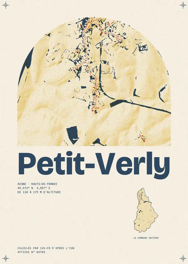 Affiche de Petit-Verly, calculée par 123-fr d'après l'IGN