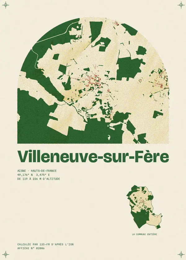 Affiche de Villeneuve-sur-Fère, calculée par 123-fr d'après l'IGN
