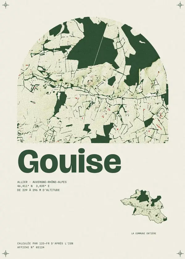 Affiche de Gouise, calculée par 123-fr d'après l'IGN