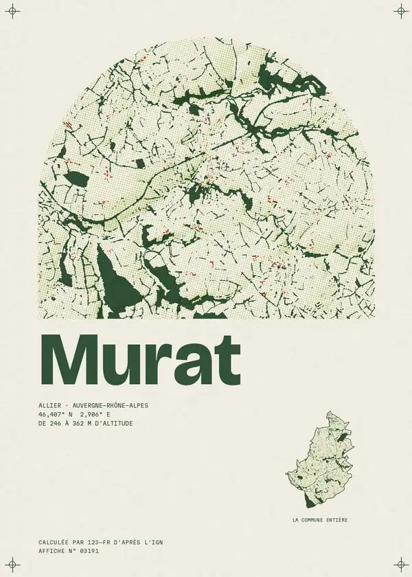 Affiche de Murat, calculée par 123-fr d'après l'IGN