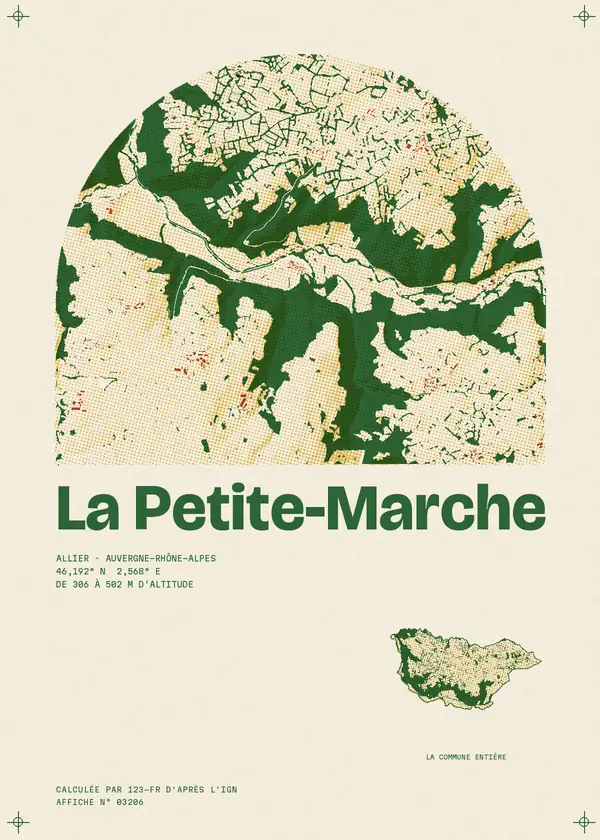 Affiche de La Petite-Marche, calculée par 123-fr d'après l'IGN