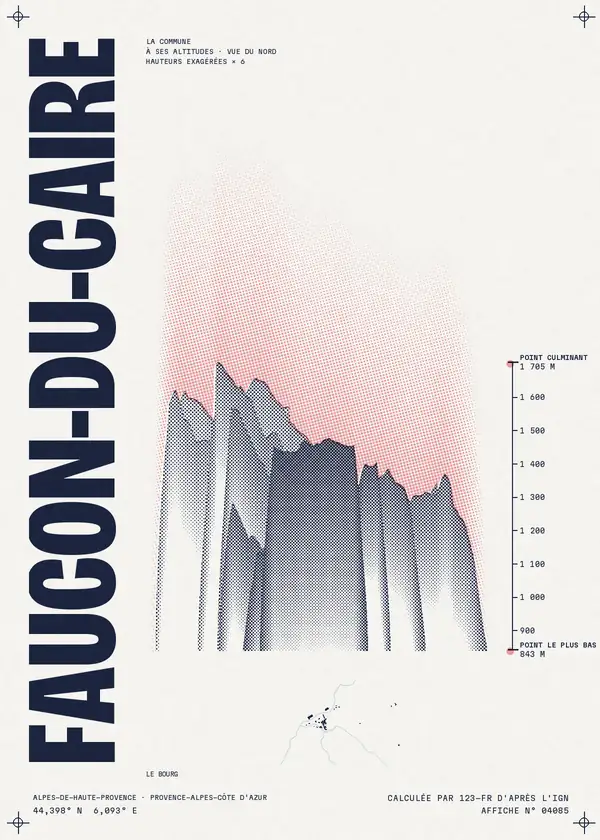 Affiche de Faucon-du-Caire, calculée par 123-fr d'après l'IGN
