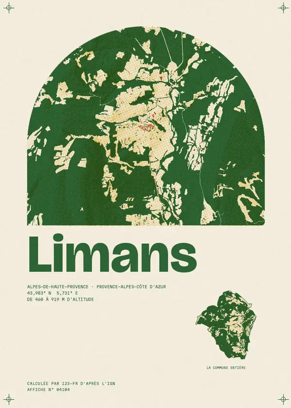 Affiche de Limans, calculée par 123-fr d'après l'IGN