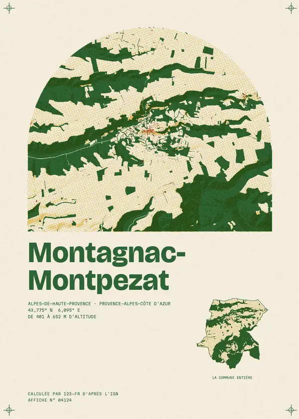 Affiche de Montagnac-Montpezat, calculée par 123-fr d'après l'IGN