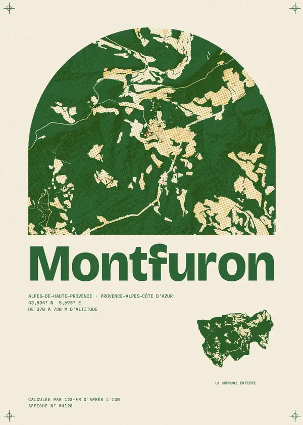 Affiche de Montfuron, calculée par 123-fr d'après l'IGN