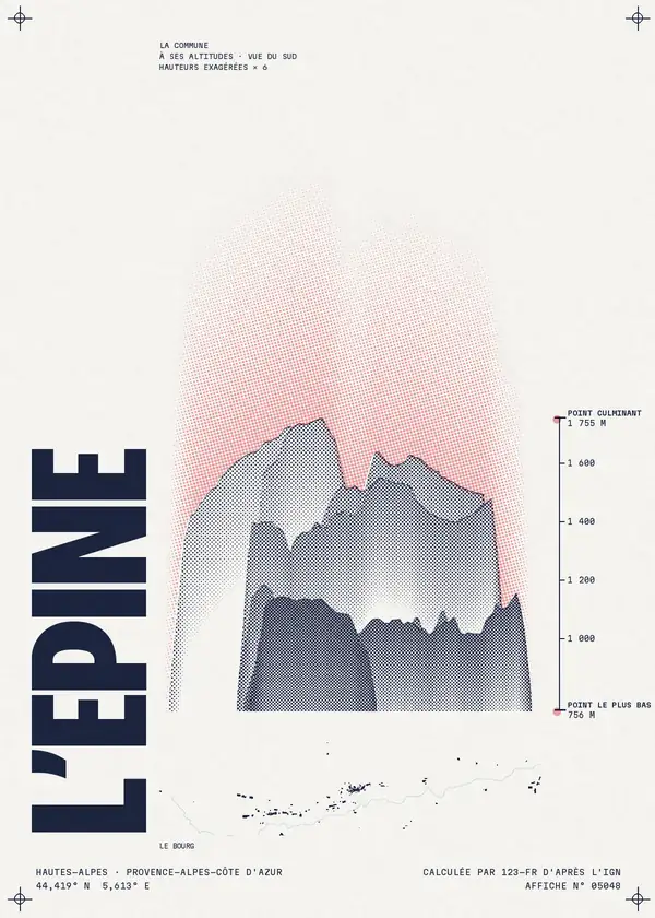 Affiche de L'Épine, calculée par 123-fr d'après l'IGN