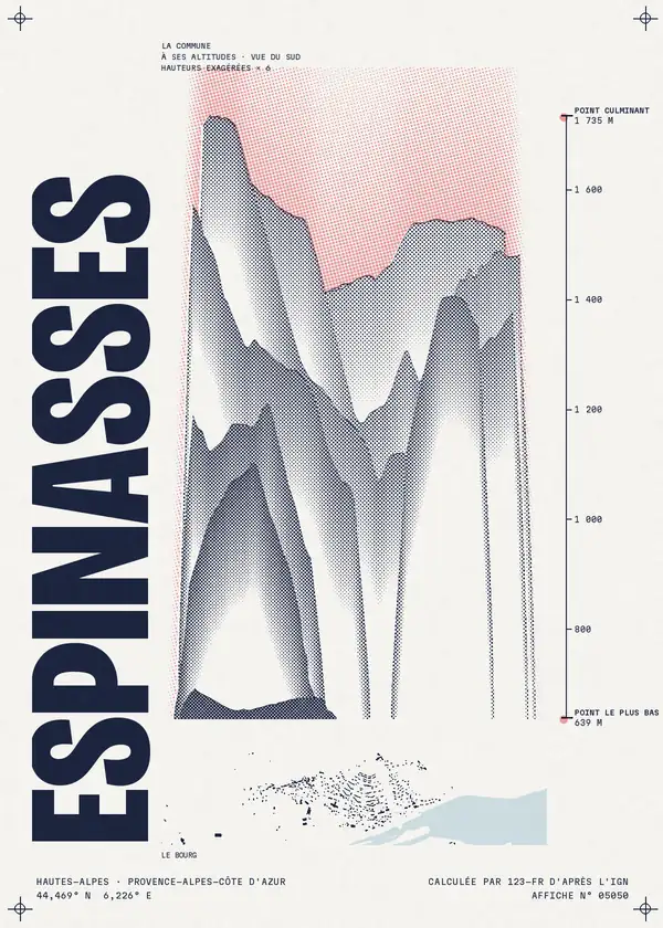 Affiche de Espinasses, calculée par 123-fr d'après l'IGN