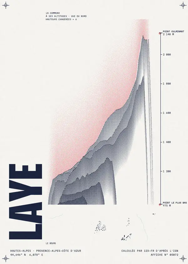 Affiche de Laye, calculée par 123-fr d'après l'IGN