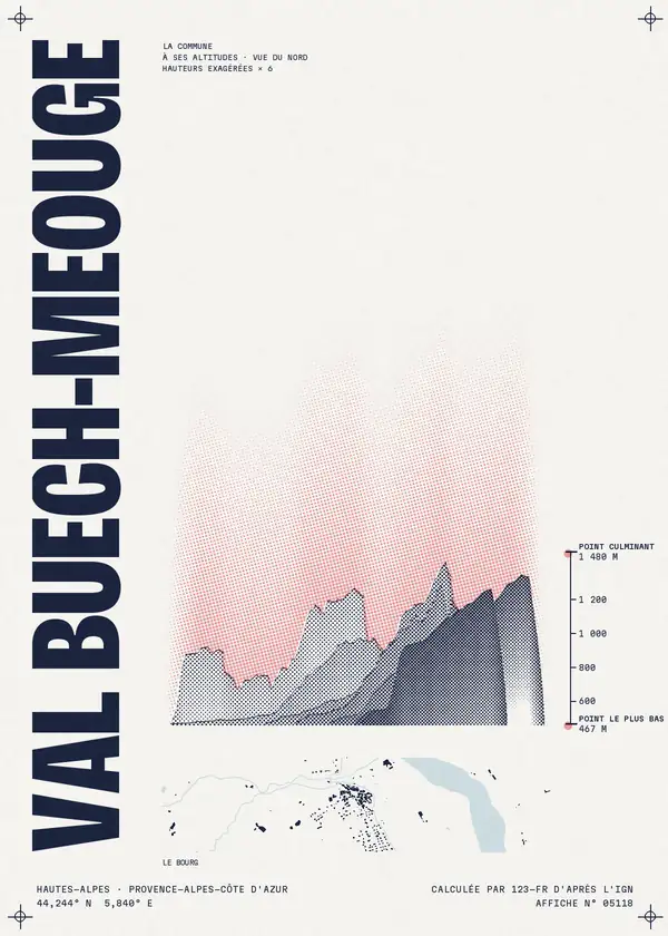 Affiche de Val Buëch-Méouge, calculée par 123-fr d'après l'IGN