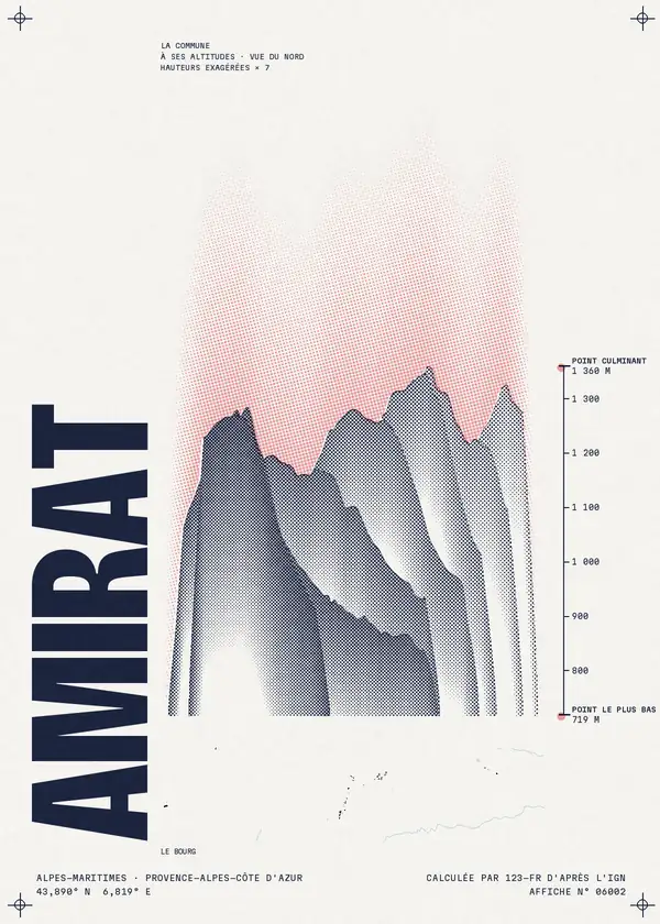 Affiche de Amirat, calculée par 123-fr d'après l'IGN