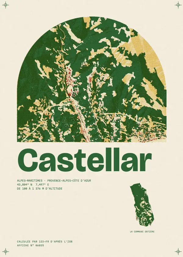 Affiche de Castellar, calculée par 123-fr d'après l'IGN