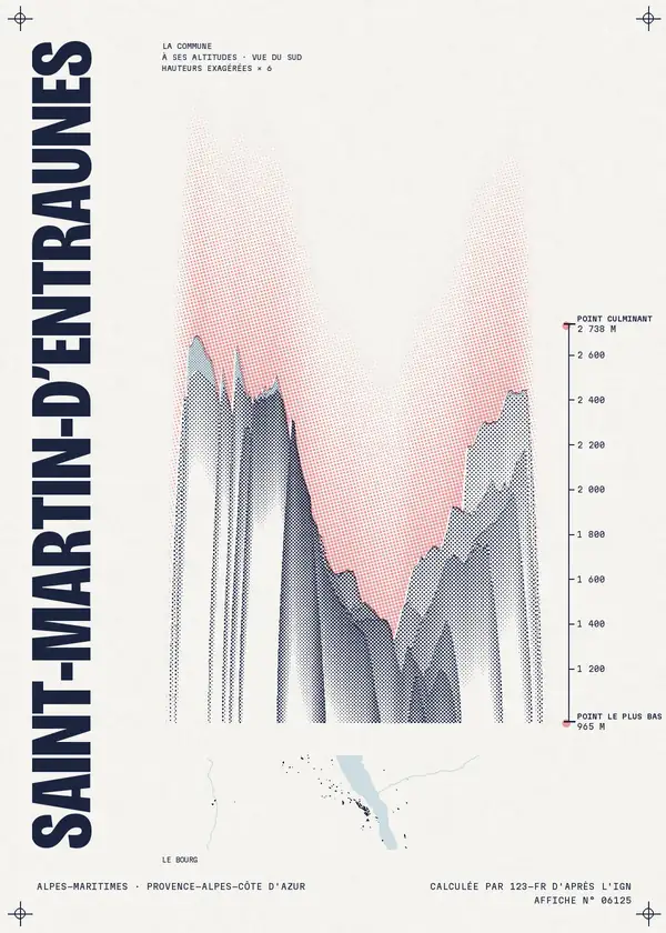 Affiche de Saint-Martin-d'Entraunes, calculée par 123-fr d'après l'IGN