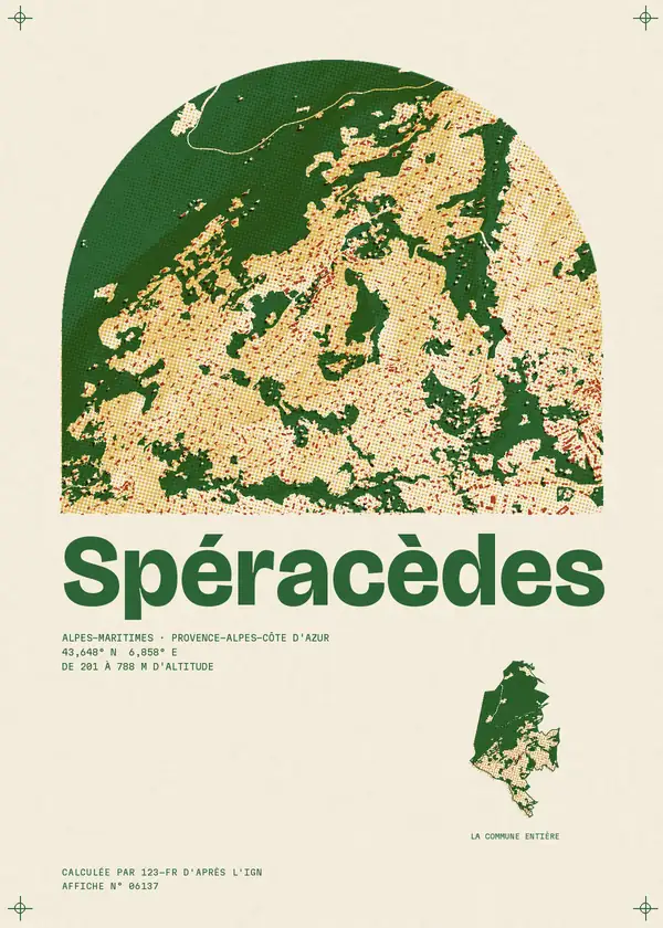 Affiche de Spéracèdes, calculée par 123-fr d'après l'IGN