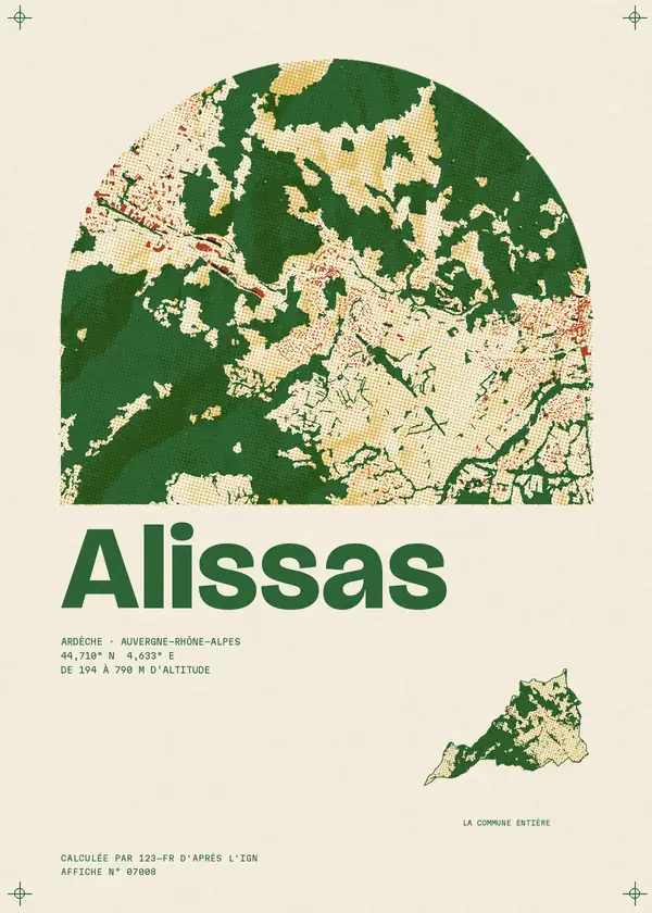 Affiche de Alissas, calculée par 123-fr d'après l'IGN