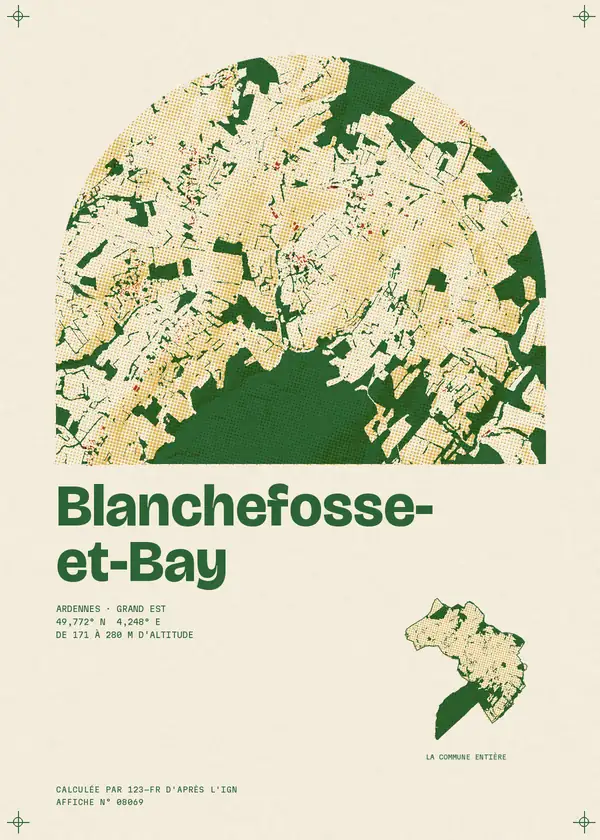 Affiche de Blanchefosse-et-Bay, calculée par 123-fr d'après l'IGN