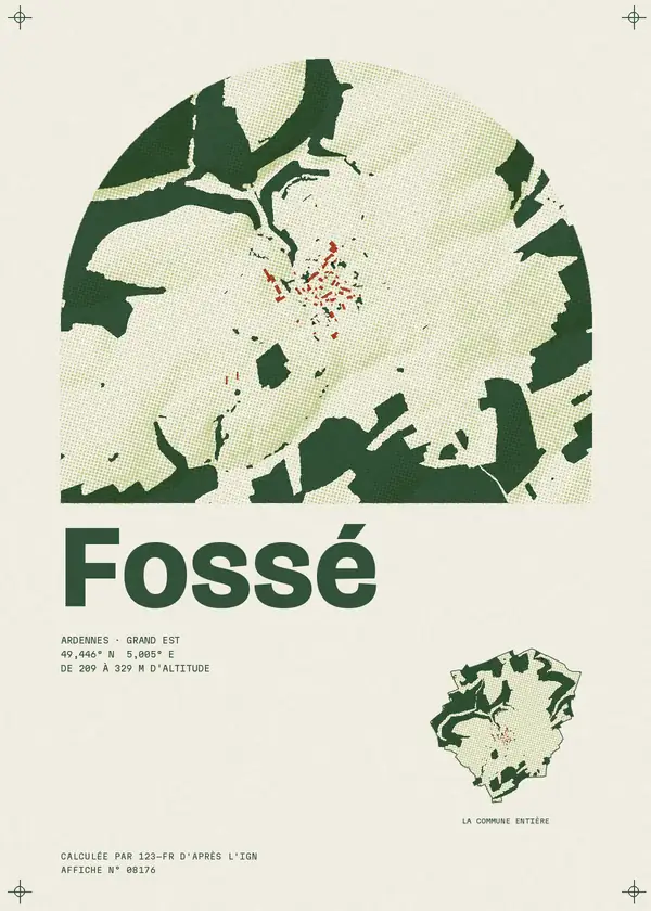 Affiche de Fossé, calculée par 123-fr d'après l'IGN