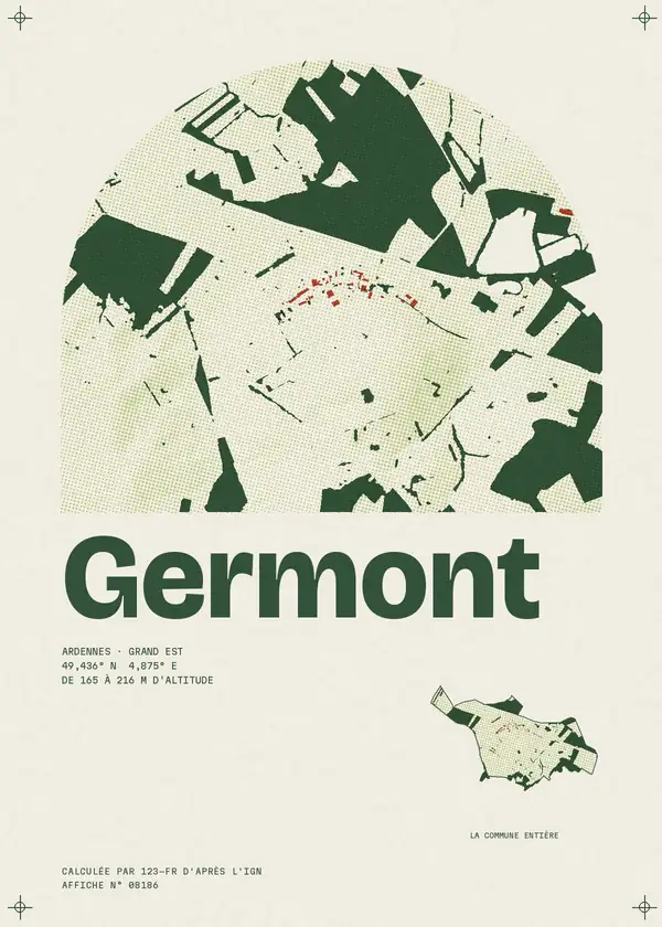 Affiche de Germont, calculée par 123-fr d'après l'IGN