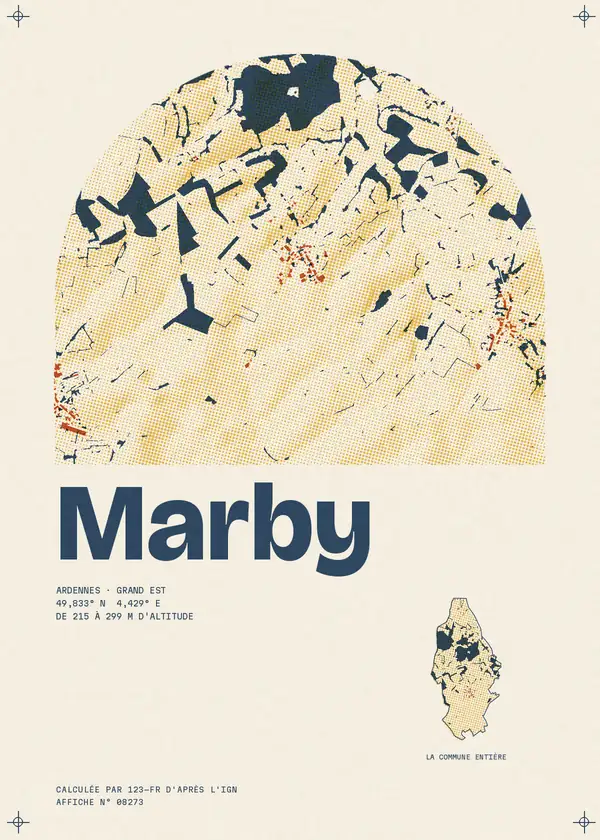 Affiche de Marby, calculée par 123-fr d'après l'IGN