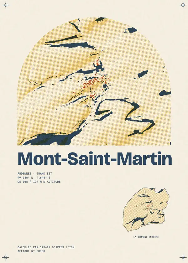 Affiche de Mont-Saint-Martin, calculée par 123-fr d'après l'IGN