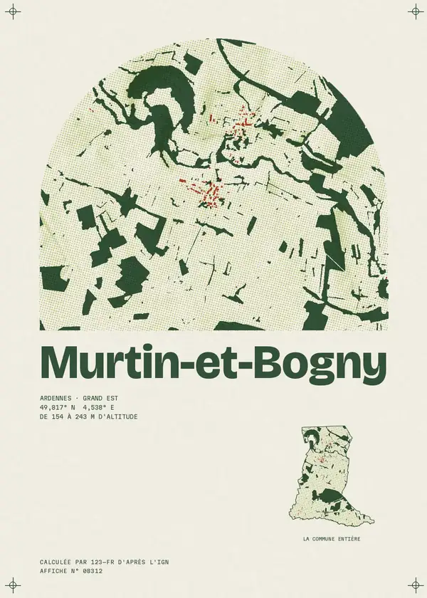 Affiche de Murtin-et-Bogny, calculée par 123-fr d'après l'IGN