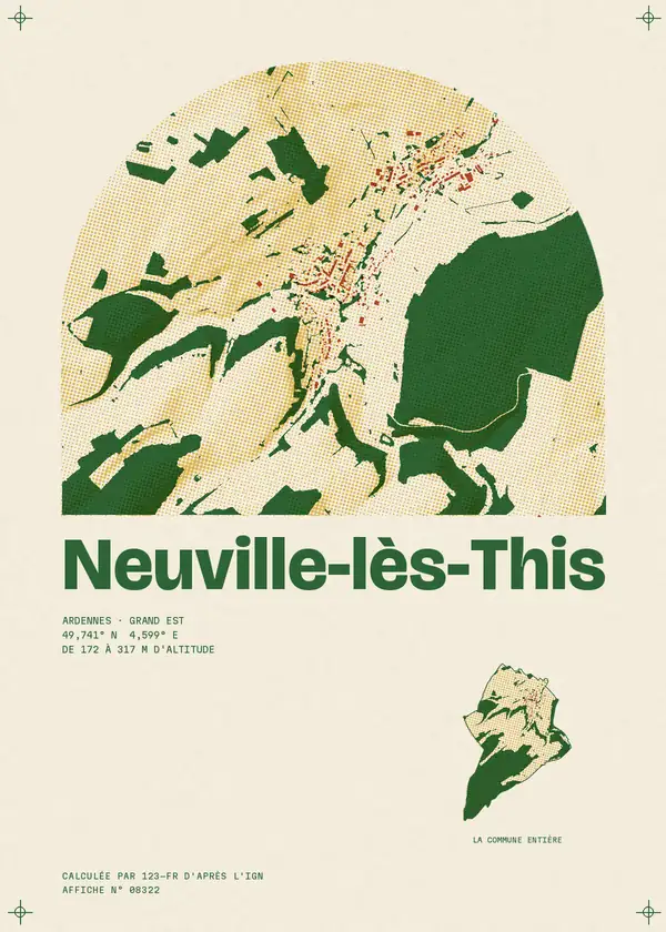 Affiche de Neuville-lès-This, calculée par 123-fr d'après l'IGN