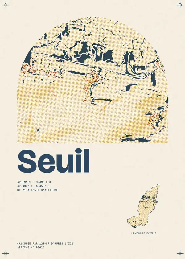 Affiche de Seuil, calculée par 123-fr d'après l'IGN