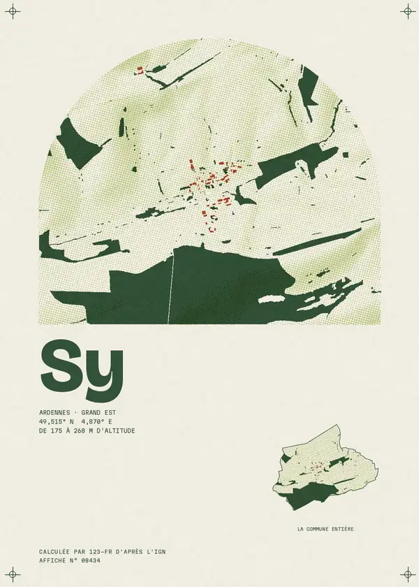 Affiche de Sy, calculée par 123-fr d'après l'IGN