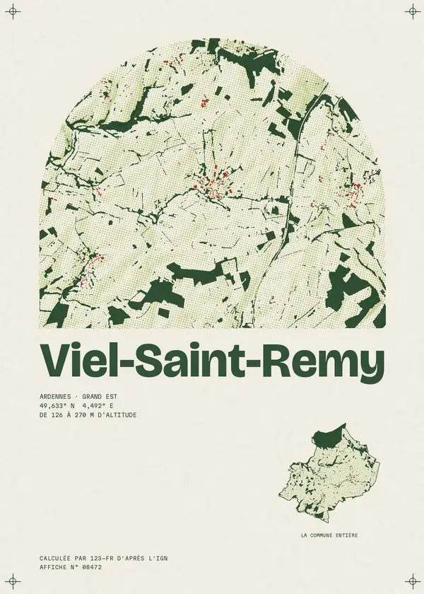 Affiche de Viel-Saint-Remy, calculée par 123-fr d'après l'IGN