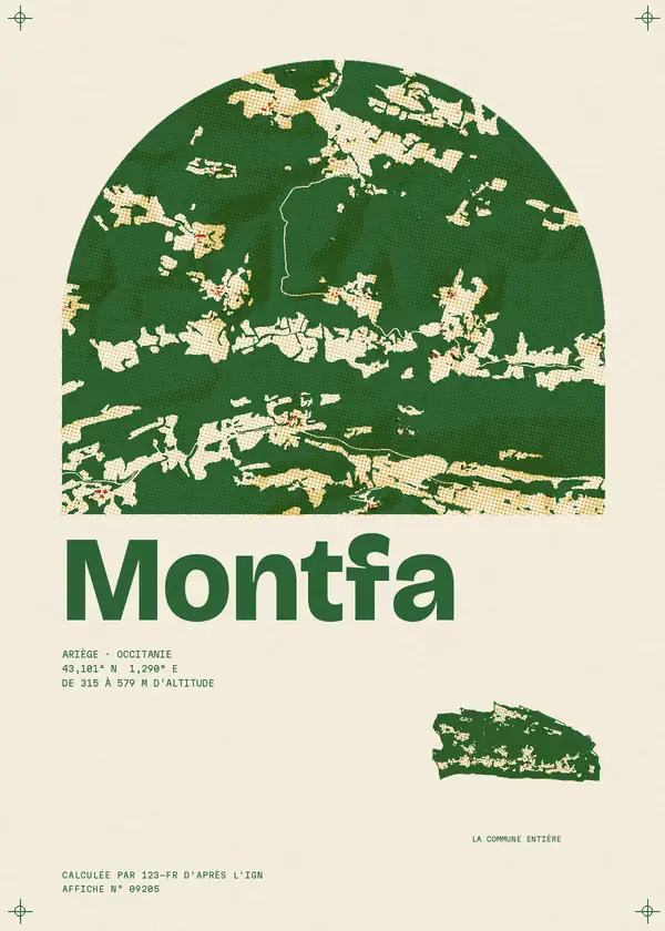 Affiche de Montfa, calculée par 123-fr d'après l'IGN