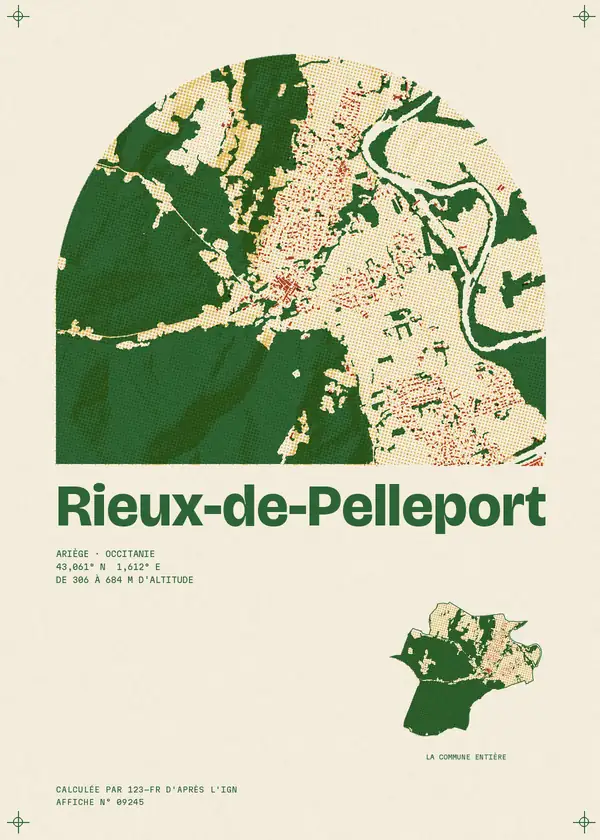 Affiche de Rieux-de-Pelleport, calculée par 123-fr d'après l'IGN