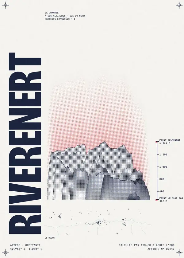 Affiche de Rivèrenert, calculée par 123-fr d'après l'IGN