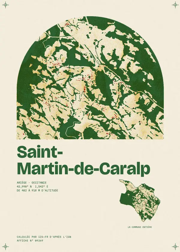Affiche de Saint-Martin-de-Caralp, calculée par 123-fr d'après l'IGN