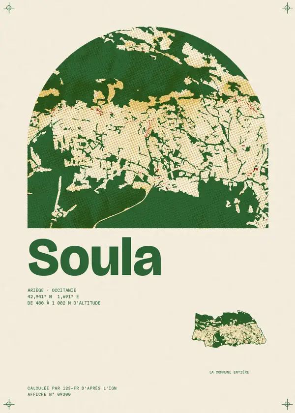 Affiche de Soula, calculée par 123-fr d'après l'IGN