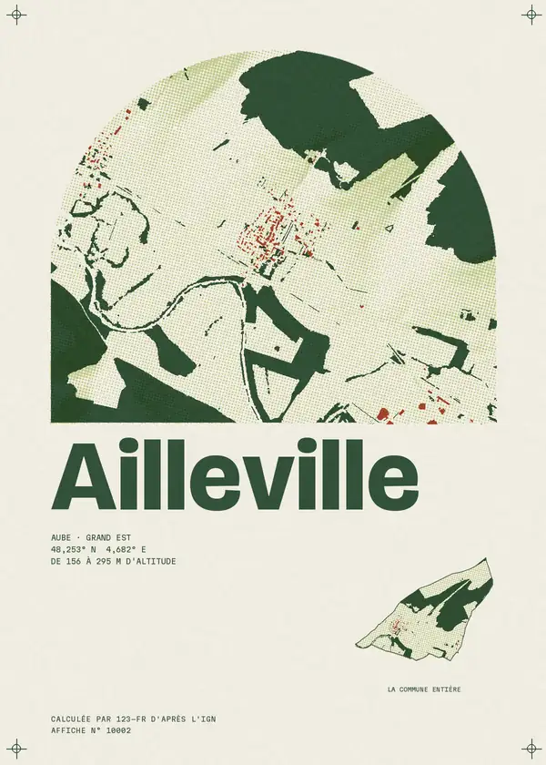 Affiche de Ailleville, calculée par 123-fr d'après l'IGN