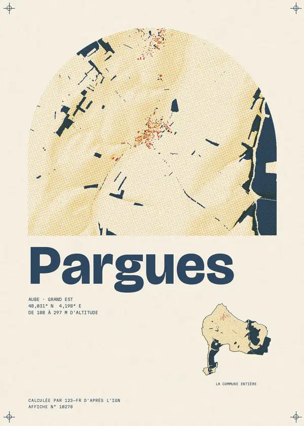 Affiche de Pargues, calculée par 123-fr d'après l'IGN