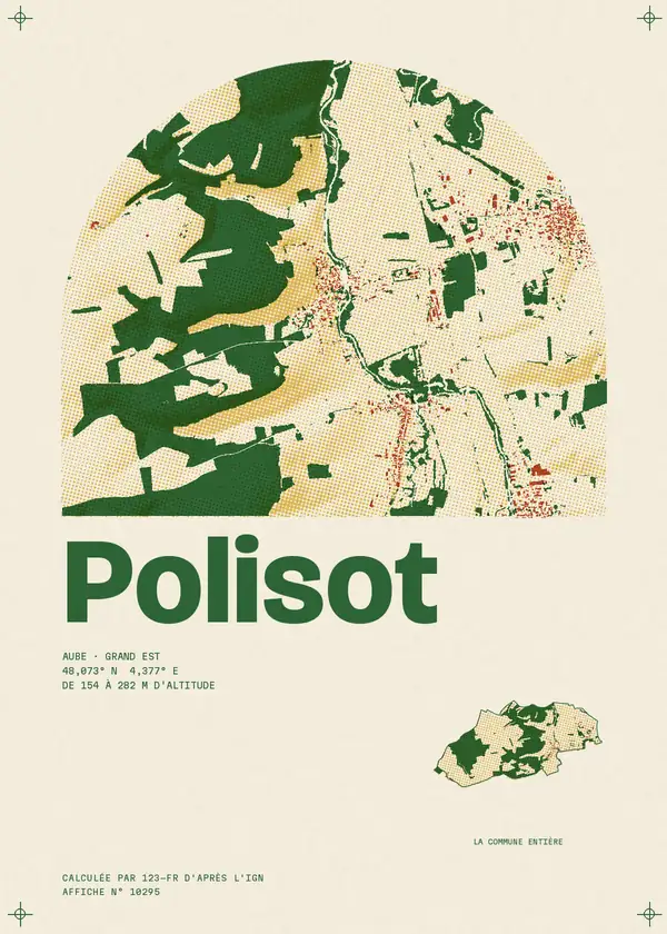 Affiche de Polisot, calculée par 123-fr d'après l'IGN