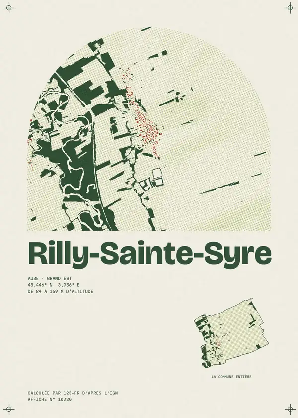 Affiche de Rilly-Sainte-Syre, calculée par 123-fr d'après l'IGN